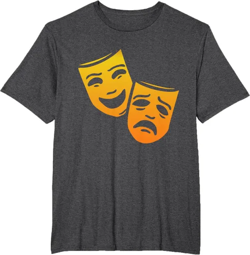 Vista 16 de Comedia y tragedia griega teatro máscaras camiseta