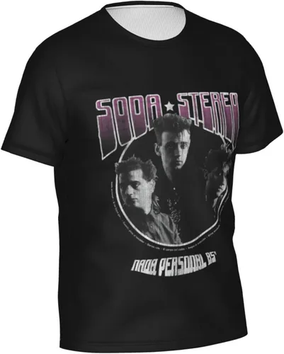 Vista 3 de Soda Stereo T Shirt Men's Summer Tee Casual Short Sleeve 3D Print Tshirt