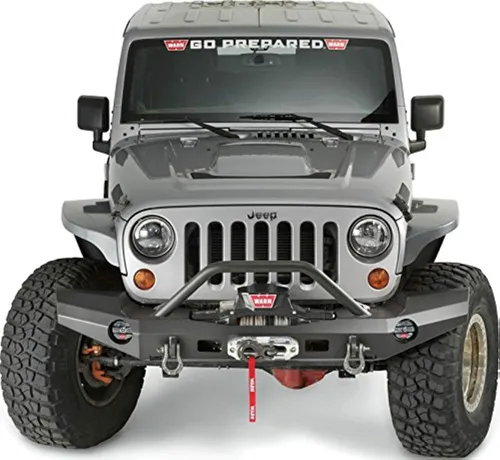 Vista 10 de WARN 101465 Elite Series Defensa delantera de amplitud completa para Jeep JK Wrangler, con tubo de protección de parrilla