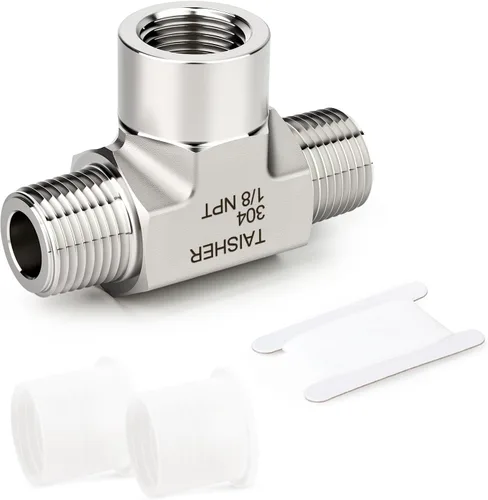 Vista 28 de TAISHER 1 pieza de forja de accesorios de tubería de acero inoxidable 304, 1/2 "NPT macho x 1/2 "NPT hembra x 1/2" NPT accesorios de tubería macho