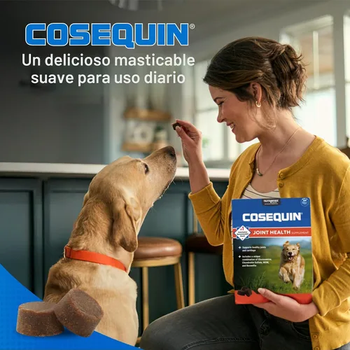 Vista 4 de Nutramax Cosequin Suplemento para articulaciones de perro, MSM + Boswellia
