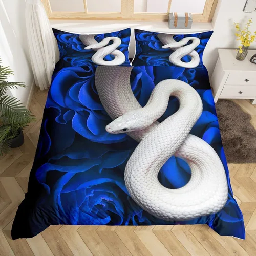Vista 12 de Funda de edredón de caballo blanco y marrón, juego de ropa de cama 3D de animales de granja occidental para niñas y niños, funda de edredón