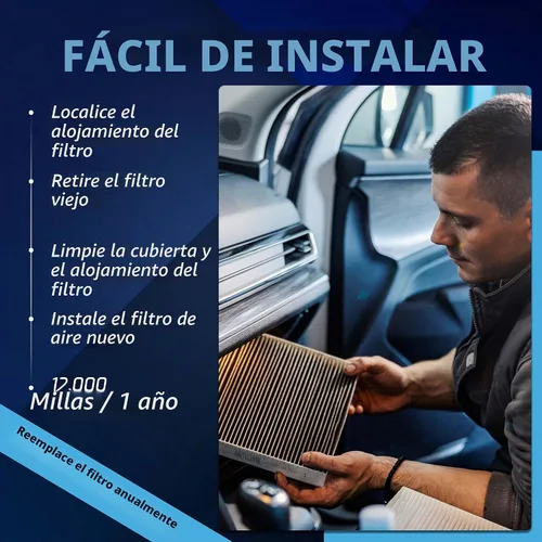 Vista 5 de AirTechnik Filtro de aire de cabina CF9118A con carbón activado Compatible con Ford Escort 2000-2002, Focus 2000-2005, Transit Connect 2010-2013