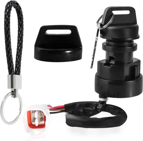 Vista 9 de Interruptor de llave de encendido compatible con Yamaha Warrior 350 Big Bear Tracker Wolverine Banshee Moto 4 Kodiak 400 Timberwolf 250 Raptor 50