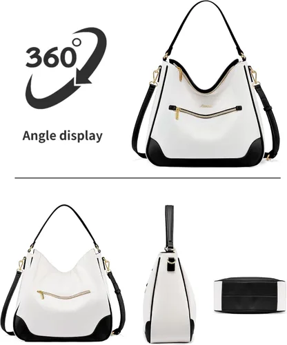 Vista 7 de LOVEVOOK Canvas Hobo Bag Purses for women, Large Designer Lightweight Crossbody Handbags
