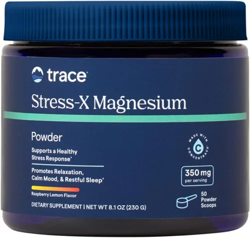 Vista 7 de Trace Minerals Stress-X Magnesio, 350 mg - Suplemento de magnesio en polvo para apoyar la relajación muscular y la recuperación - Suplemento mineral
