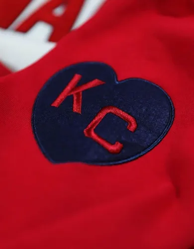 Vista 4 de NLBM Negro Leagues Heritage Sudadera con capucha Kansas City Monarchs Rojo
