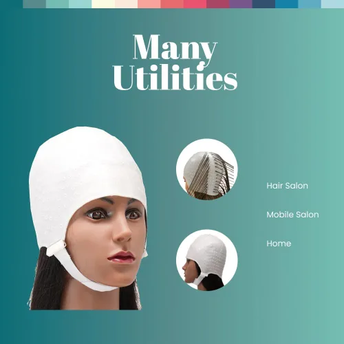Vista 6 de Gorro de silicona para resaltar el cabello Dompel Gorro de silicona profesional reutilizable Especial para teñir el cabello Modelo 233 CA 1 UND