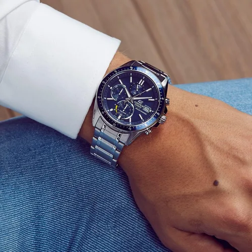 Vista 6 de Casio EFS-S510D-2AVUEF - Reloj analógico clásico de cuarzo para hombre con correa de acero inoxidable