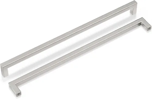 Vista 20 de Goldenwarm 1 paquete de manija cuadrada negra para cajones de gabinete de barra, de acero inoxidable, herrajes modernos para gabinetes de cocina