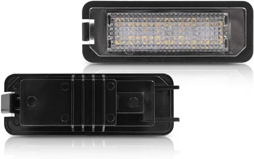 Vista 6 de 2 piezas de luces LED para matrícula con lámparas de número para MK5 GTI MK6 MK7 Golf 5 Golf 6 Golf 7 New Beetle Passat CC Rabbit Eos Phaeton Polo