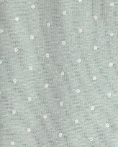 Vista 4 de Carter's Conjunto de pijama de algodón ajustado de 4 piezas para niña Pollo Country Green