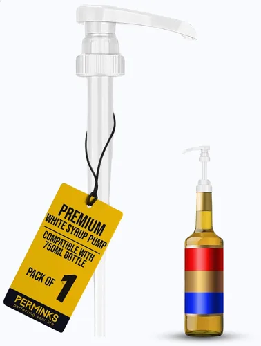 Vista 13 de Bomba de jarabe compatible con botellas Torani y Davinci (25.4 oz - 750 ml) (Negro)