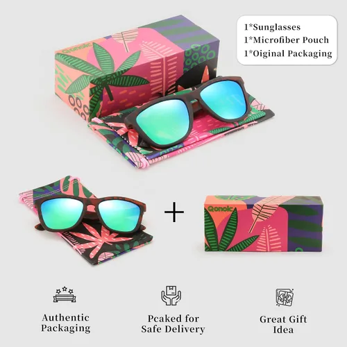Vista 5 de Lentes de sol polarizados para mujeres y hombres, estilo clásico retro, lentes de espejo coloridos de los años 80, aptos para correr en la playa