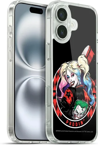 Vista 50 de Head Case Designs Funda de gel suave con licencia oficial de Batman DC Comics Bubblegum Harley Quinn Graphics compatible con Apple iPhone 7