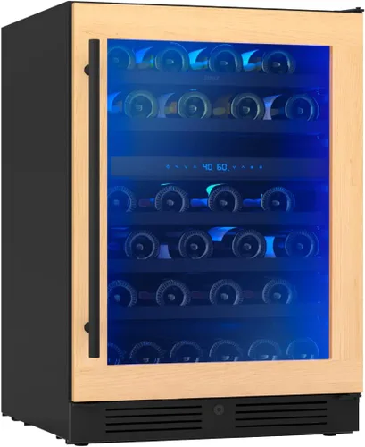 Vista 9 de Zephyr Presrv - Cajones de refrigerador de doble zona listos para panel de 24 pulgadas, refrigerador de vino y bebidas, enfriador de vino, bar