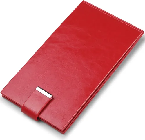 Vista 4 de JEEBURYEE Cartera larga con cremallera RFID de cuero genuino para mujer