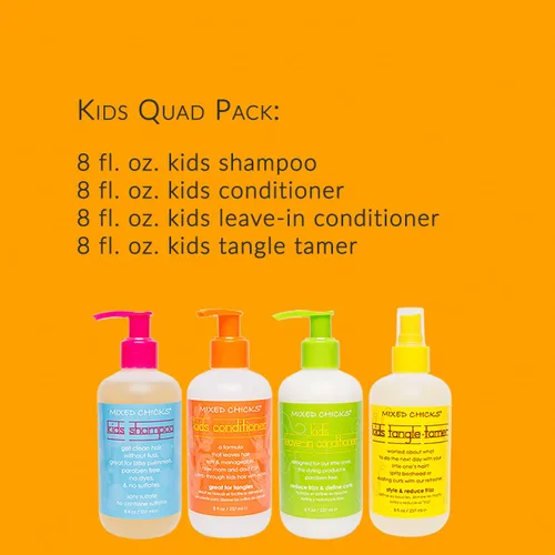 Vista 3 de Acondicionadored Mixed Chicks para niños, en un paquete de cuatro de 8 onzas