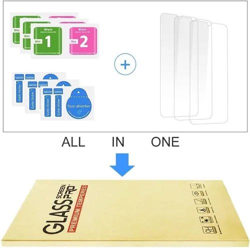 Vista 6 de Protector de pantalla templado para Xiaomi Mi 11 5G, 3 unidades, alta transparencia [dureza 9H] [sin burbujas] Película protectora de vidrio