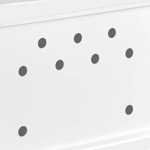 Vista 9 de Yaheetech - Caja de arena oculta para gatos, mesa auxiliar blanca Blanco