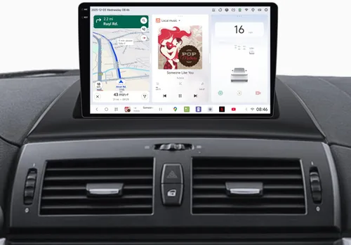Vista 10 de DUDUAUTO DUDU3 - Radio de coche para BMW X3 E83 2004-2012 actualización estéreo de 8 núcleos 4 GB+64 GB 9 pulgadas Carplay y Android Auto unidad