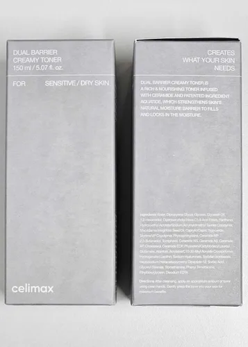 Vista 8 de Celimax Tónico Cremoso de Doble Barrera Con Ceramidas, Péptido, Libre de Aceite y Alcohol, Astringente Facial, Hidratante, Calmante, Suavizante