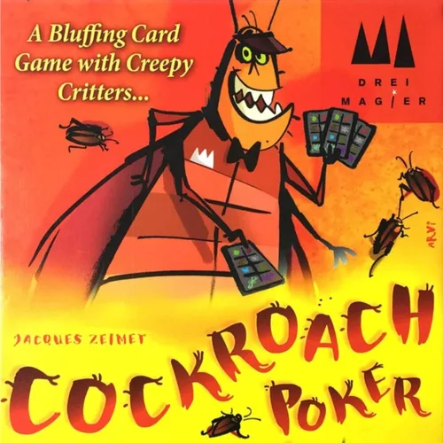 Vista 2 de Juego de fiesta de póquer de cucarachas Juego de cartas de estrategia de farol para adultos y niños A partir de 8 años 3-6 jugadores Tiempo
