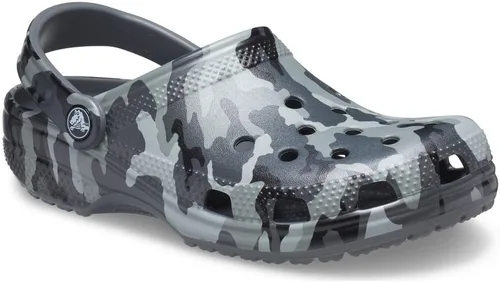 Vista 2 de Crocs Zuecos unisex para adultos con estampado clásico de camuflaje