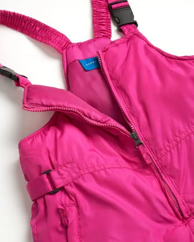 Vista 3 de Perry Ellis Babero de nieve para niños, pantalones impermeables aislados, overol de esquí para niños y niñas con puños seguros con cremallera (5-18)