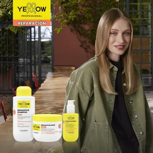 Vista 7 de ALFAPARF MILANO Yellow Professional Repair Reparative Mask for Damaged Hair