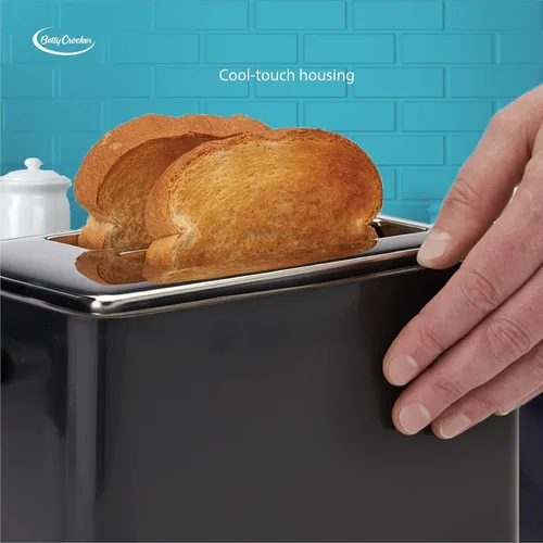 Vista 3 de Betty Crocker bc-2605cb 2-Slice Toaster, color negro, Negro