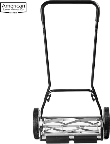Vista 74 de American Lawn Mower Company 1204-14 Cortacésped de carrete de empuje de 4 hojas de 14 pulgadas, color rojo