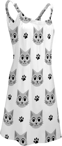 Vista 4 de Camisón de playa para mujer, camisón suave para dormir, pijama holgado y cómodo