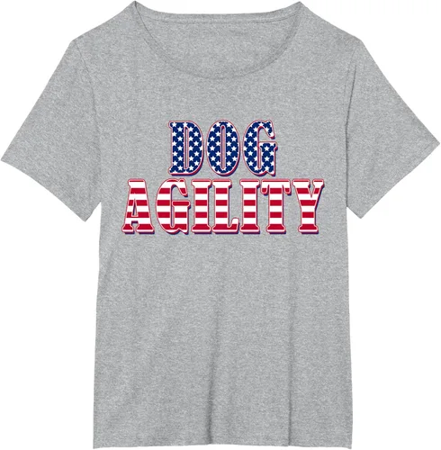 Vista 45 de Dog Agility American Flag - Camiseta de agilidad para perros, Negro