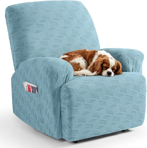 Vista 13 de TAOCOCO Funda para Reclinable de 3 Piezas, Fundas para Silla Reclinable, Funda Elástica de Jacquard para Silla Reclinable, Protector de Muebles