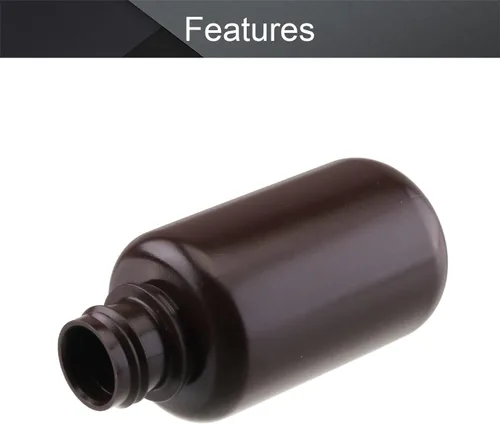 Vista 3 de Othmro 5 botellas de plástico de reactivo químico de laboratorio, 3.4 fl oz/3.38 onzas líquidas de boca pequeña/recipientes de almacenamiento