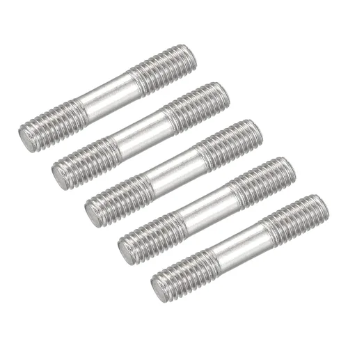 Vista 12 de METALLIXITY Pernos de doble extremo (rosca M4, longitud 20 mm) 5 piezas, pernos de varilla roscada de doble rosca de acero inoxidable 304