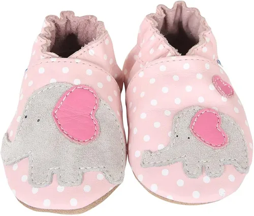Vista 3 de Robeez Zapatos de cuna antideslizantes para bebés y niñas pequeñas de 0 a 24 meses