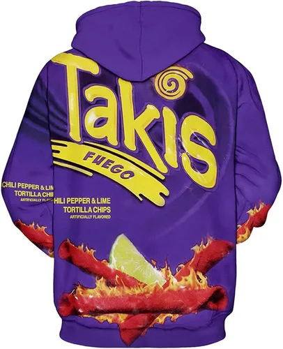 Vista 2 de TAKUSHI HF Cheetah - Sudadera con capucha unisex con estampado en 3D
