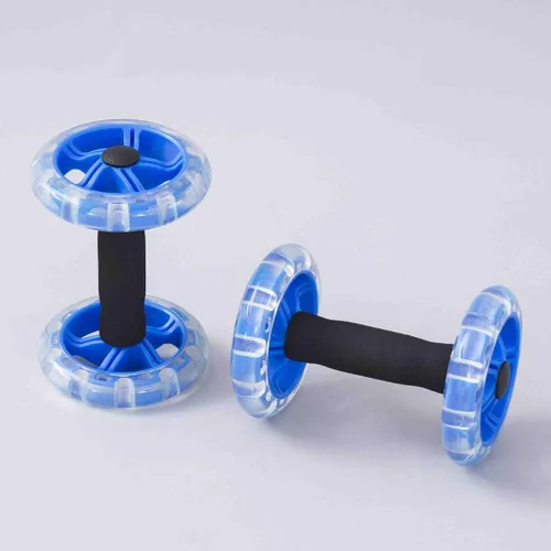 Vista 7 de Entrenador abdominal Dispositivos de rueda de entrenamiento Rueda de rodillos Núcleo de ejercicio Rueda de ejercicio Núcleo de abdominales Rueda