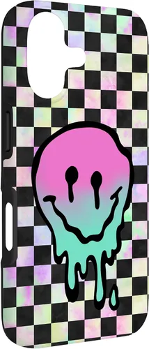 Vista 3 de Blah Drippy Pink Teal Y2K Graphic Case for iPhone 17