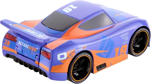 Vista 5 de Disney Cars Toys Turbo Racers surtido, vehículos de personajes de películas, alerón de bomba y carreras, sin baterías para jugar sin fin, a partir