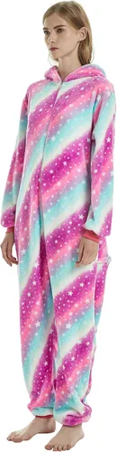 Vista 7 de Nousion Licorne Unisex Adult Onesies Pajamas, Cosplay Christmas Sleepwear Onesies Outfit