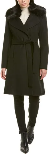 Vista 18 de TAHARI Women's Marilyn Double-Faced Wool Blend Peacoat Ceniza