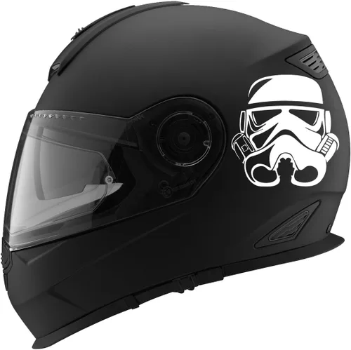 Vista 3 de Storm Trooper - Calcomanía para casco de motocicleta, 5 pulgadas, color negro