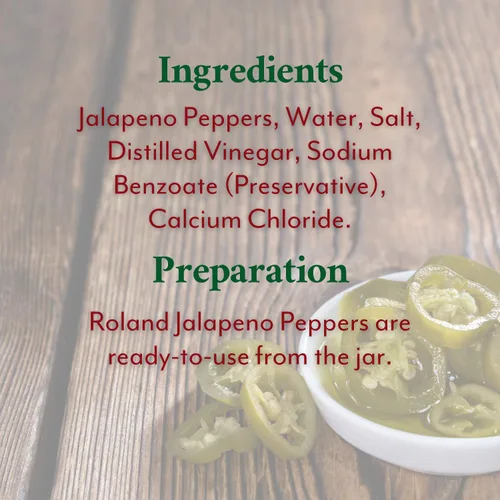 Vista 3 de Roland Foods Nacho - Pimientos jalapeños en rodajas, comida especial importada, 1 galón, paquete de 1