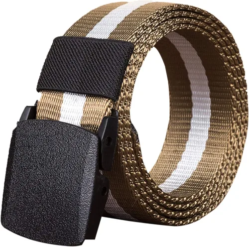 Vista 8 de Elonglin Cinturón táctico militar de la lona de la correa de nylon unisex 1,5" con la hebilla plástica