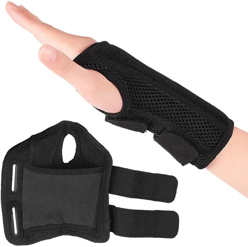 Vista 9 de Muñequera, férula para túnel carpiano, fijador de compresión para aliviar la artritis, tenosinovitis, dolor de muñeca, esguince deportivo