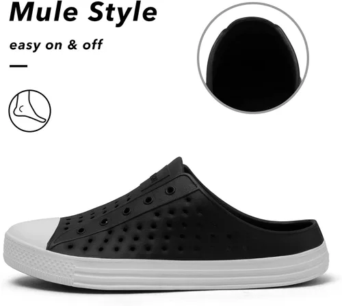 Vista 4 de SAGUARO Zuecos de jardín para mujer y hombre, zapatos casuales unisex de secado rápido, sandalias antideslizantes de verano para playa