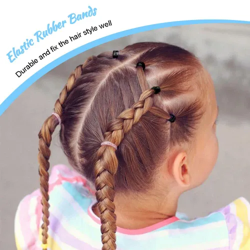 Vista 6 de Topsy Tail - Juego de herramientas para el cabello de IKOCO - 400 bandas para el cabello, 2 herramientas de peinado de bucle, peine de cola de rata